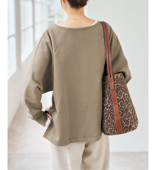 Spick and Span「《一部店舗+WEB限定》ボートネックワイドプルオーバー」|Tシャツ・カットソー|