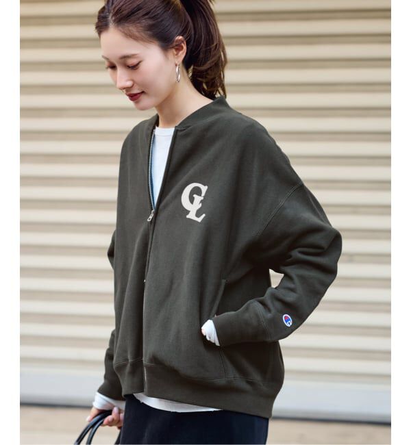 FRAMeWORK「≪予約≫Champion 別注リバースウィーブフルジップパーカー」|パーカー|ブラック D