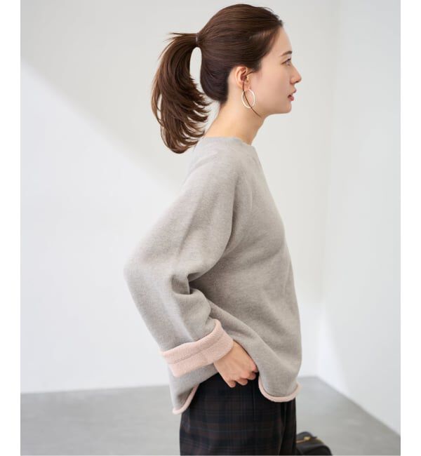 FRAMeWORK「オーバーダイ裏毛カットオフプルオーバー」|スウェット・ジャージ|