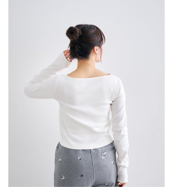 U by SPICK&SPAN「《予約》ベアテレコカットトップス」|Tシャツ・カットソー|