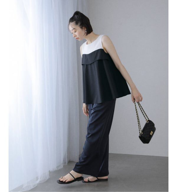  「【洗える】レイヤード風カットソー」|Tシャツ・カットソー|