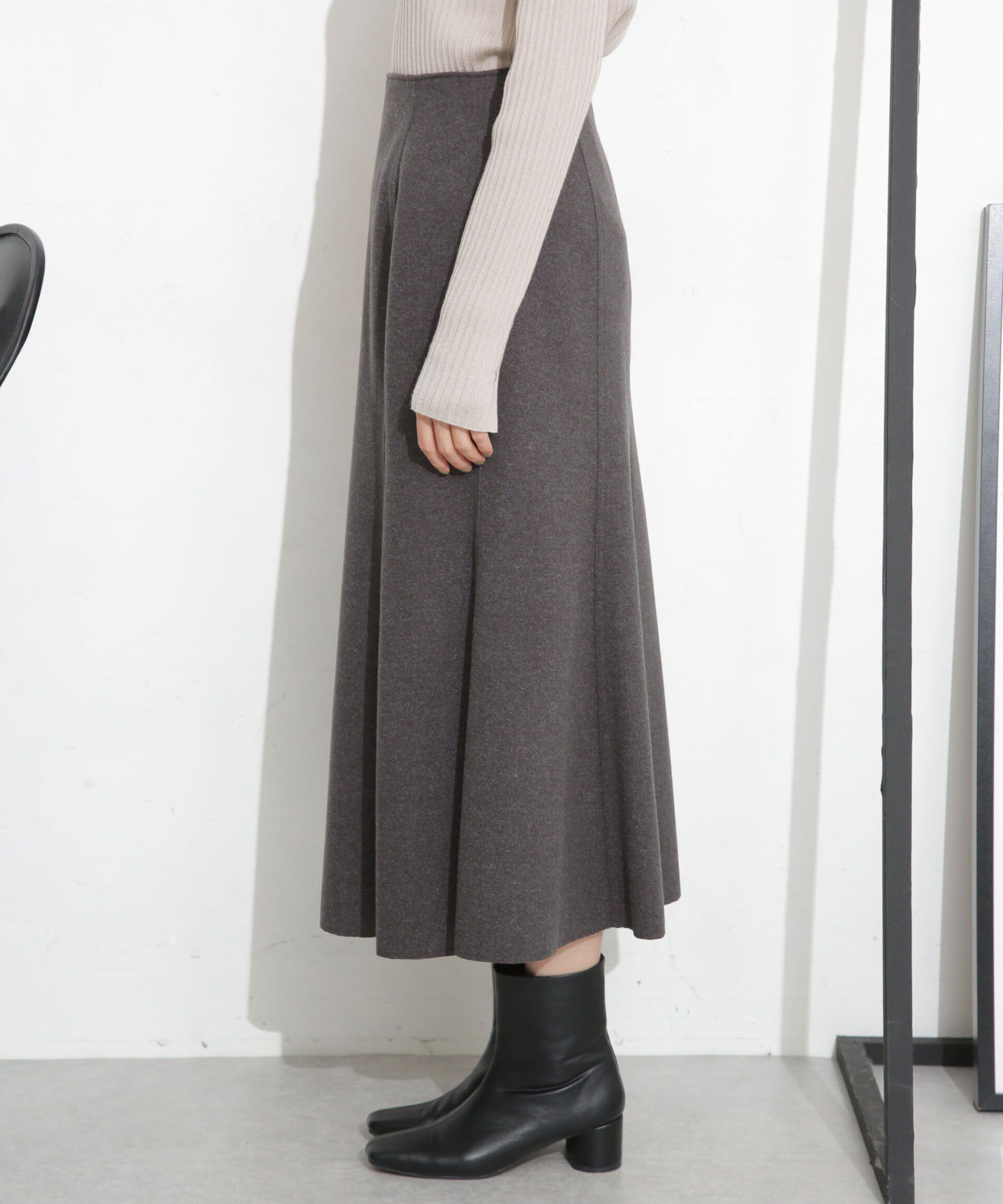 nano･universe「ニードルジャージーマーメイドフレアスカート(セットアップ可)」|スカート|