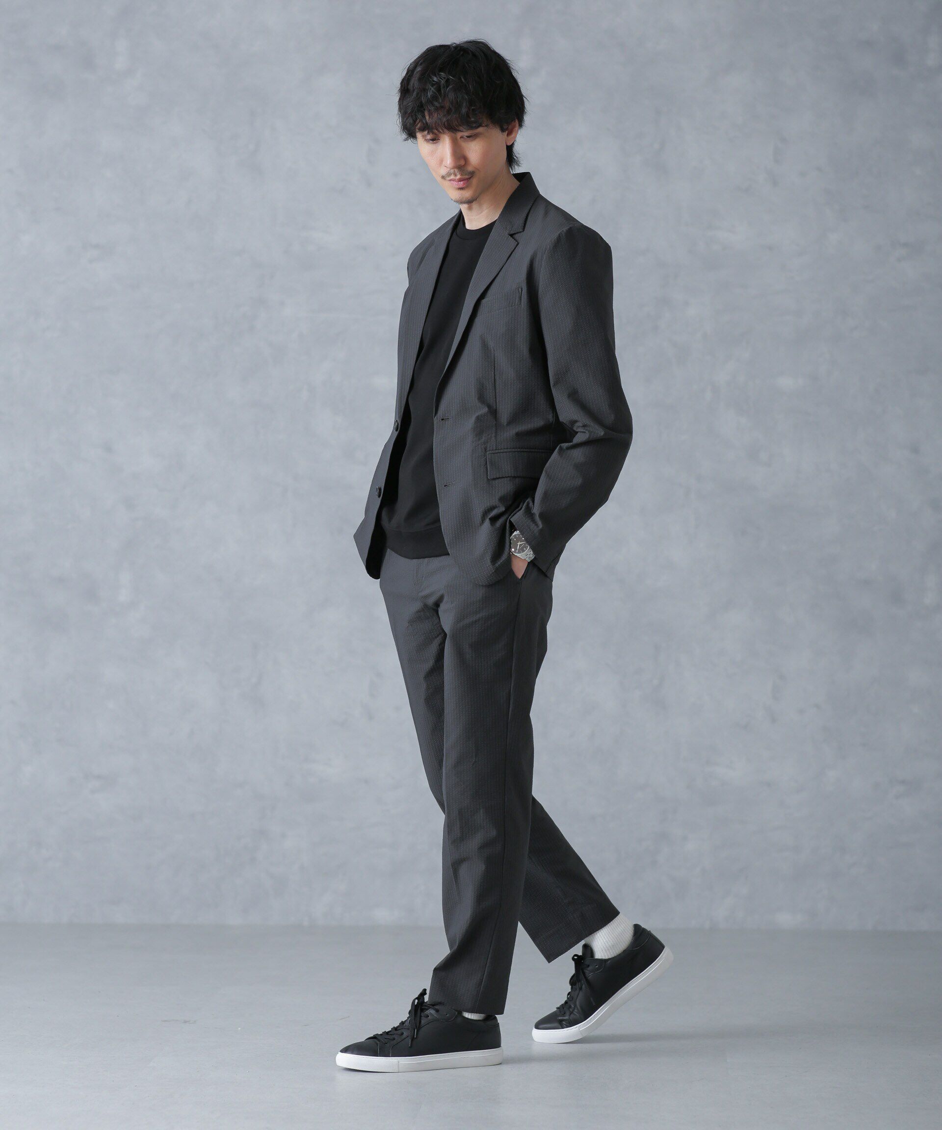 nano･universe「「FORMAL JERSEY」クルーネックカットソー半袖」|Tシャツ・カットソー|