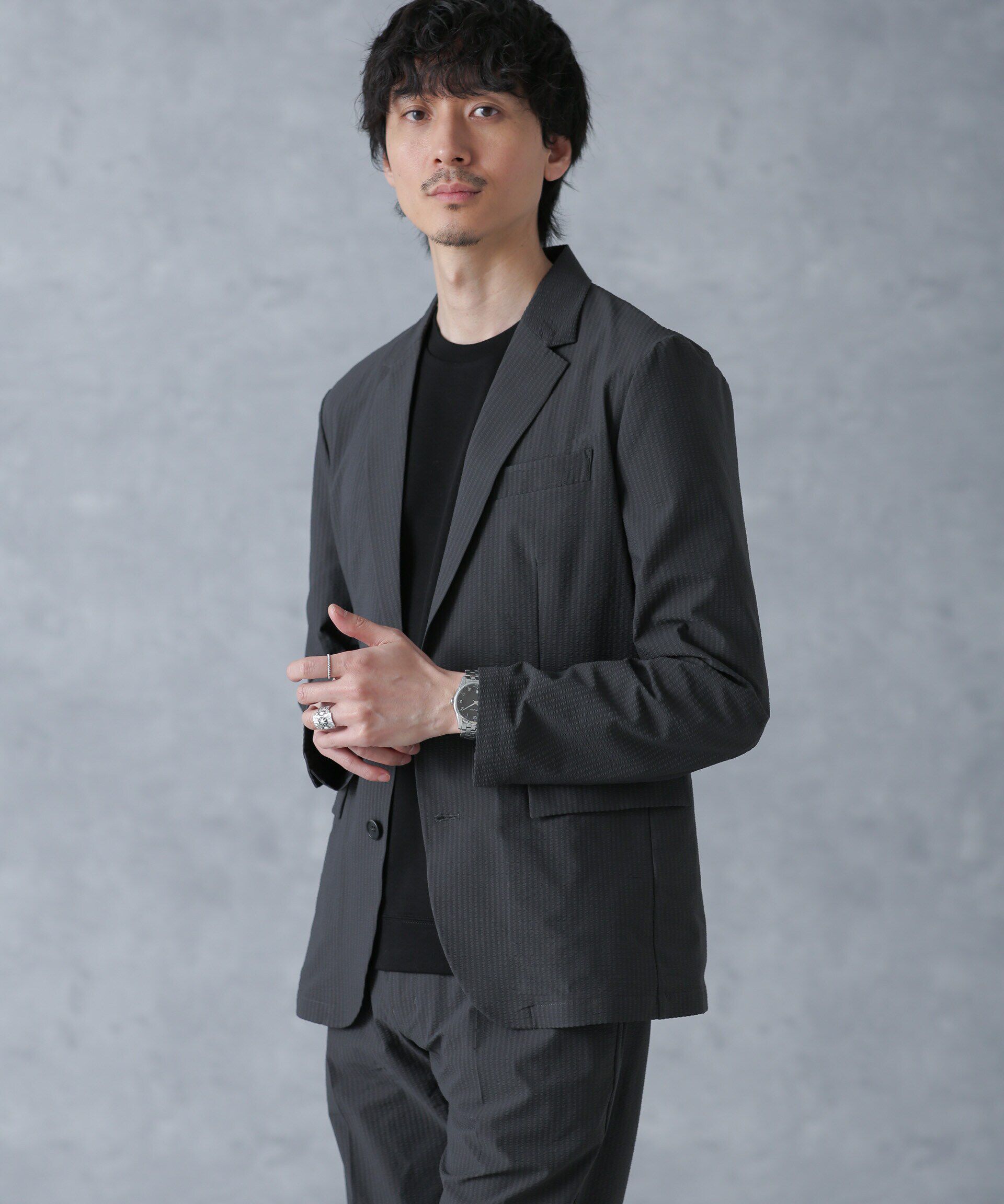 nano･universe「「FORMAL JERSEY」クルーネックカットソー半袖」|Tシャツ・カットソー|