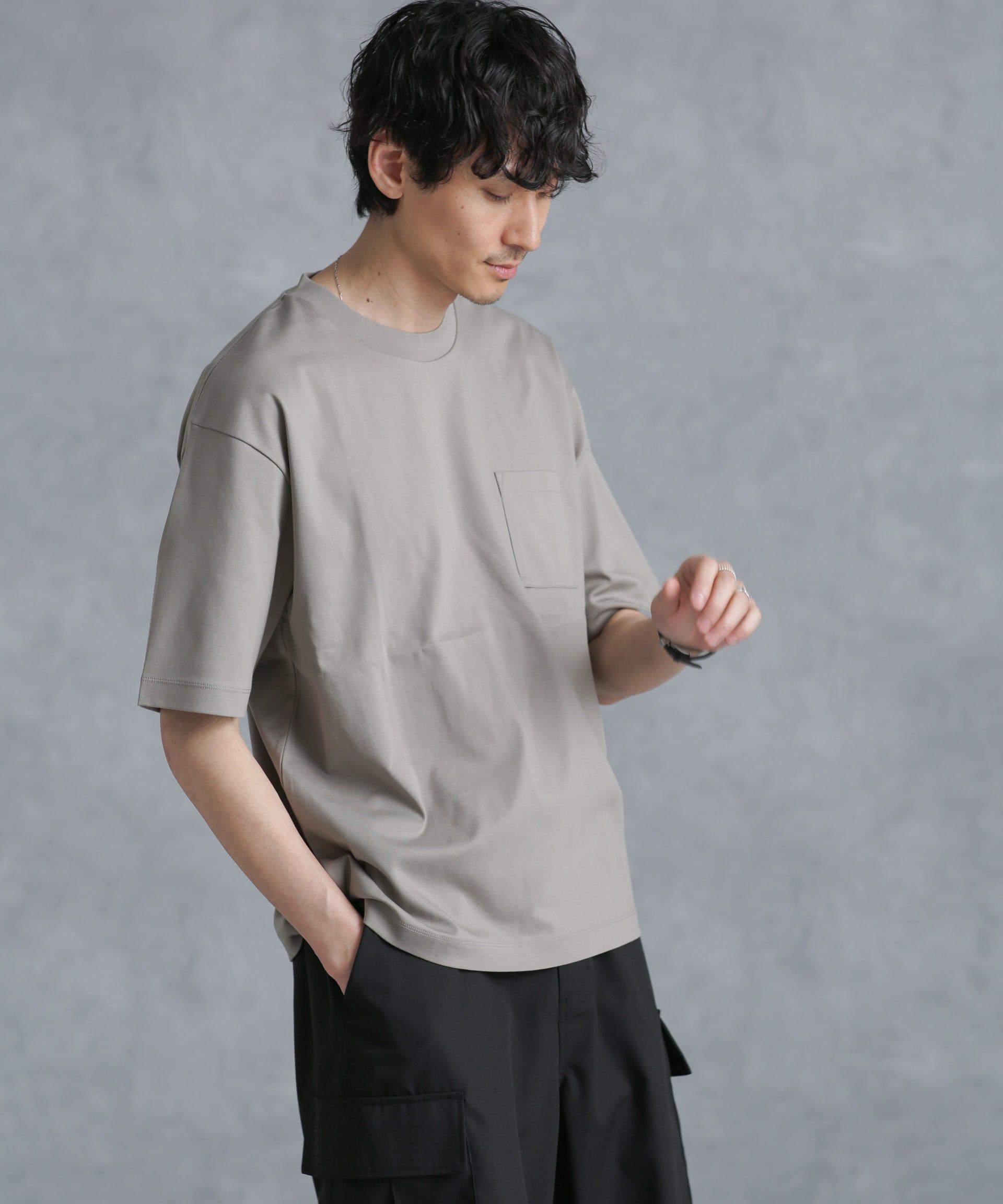 nano･universe「アンチスメル BIGTシャツ 半袖」|Tシャツ・カットソー|