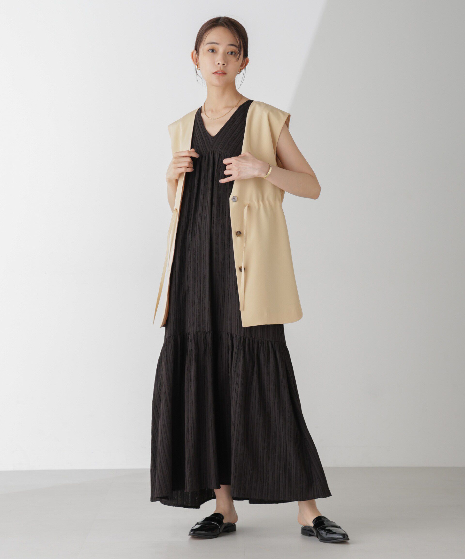 nano･universe「前後2Wayジレブラウス(セットアップ可)」|シャツ・ブラウス|