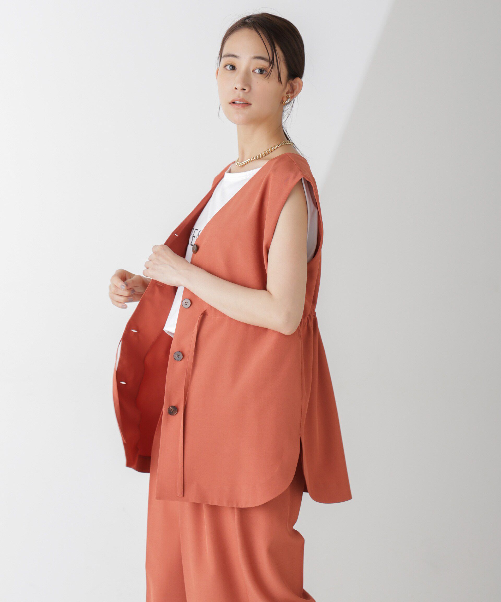 nano･universe「前後2Wayジレブラウス(セットアップ可)」|シャツ・ブラウス|