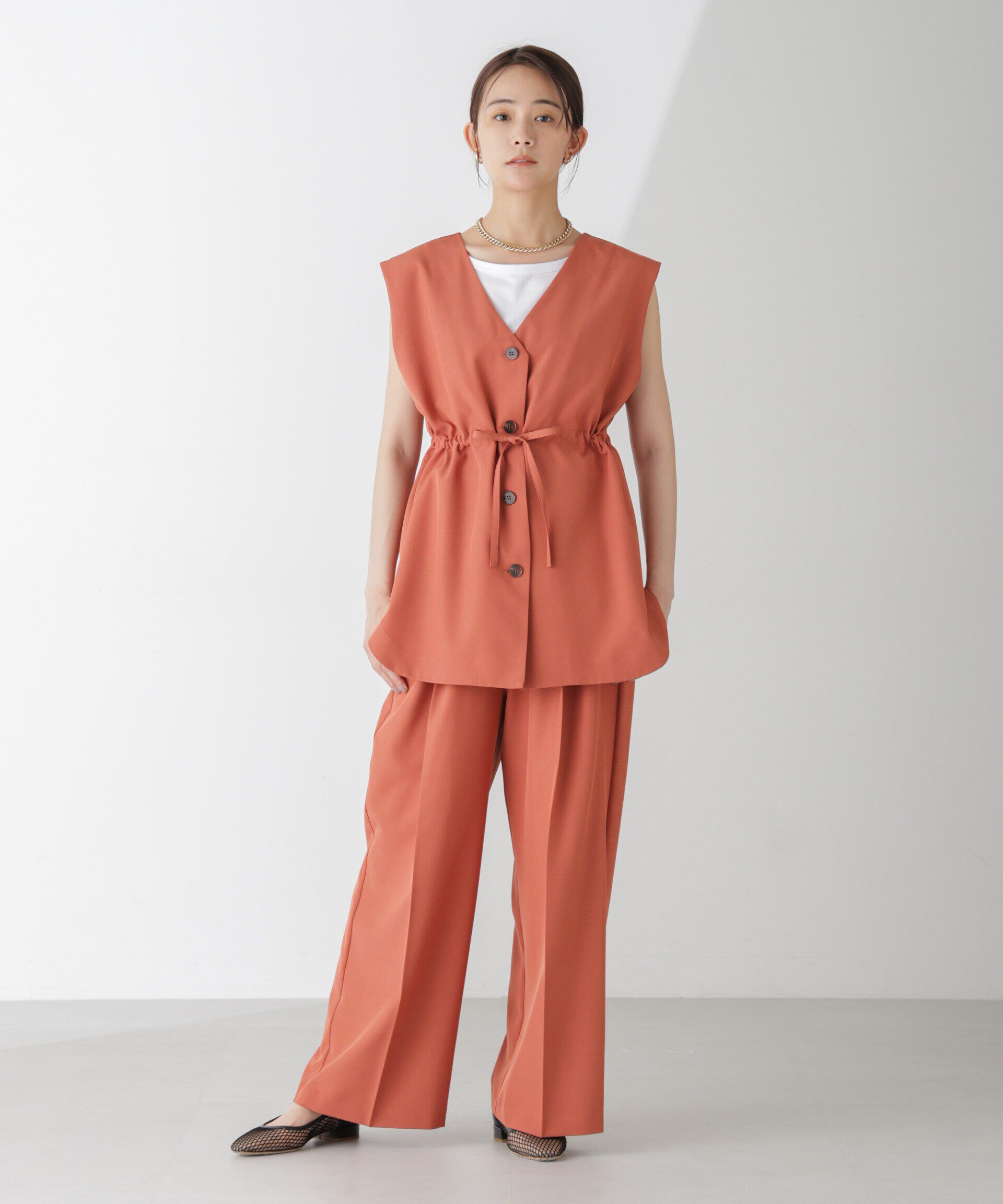 nano･universe「前後2Wayジレブラウス(セットアップ可)」|シャツ・ブラウス|