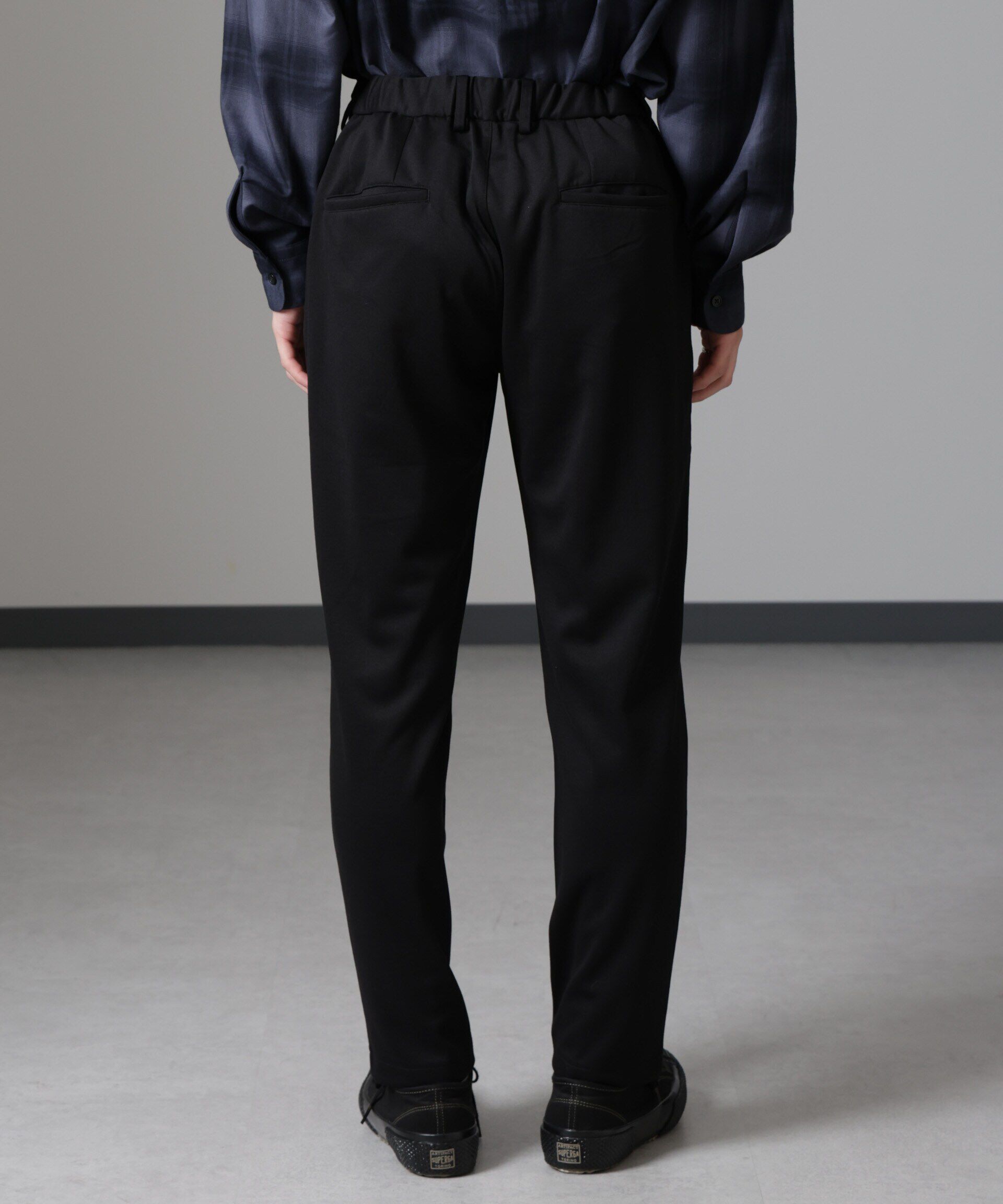 nano･universe「ダブルジャージーテーパードパンツ」|チノ|