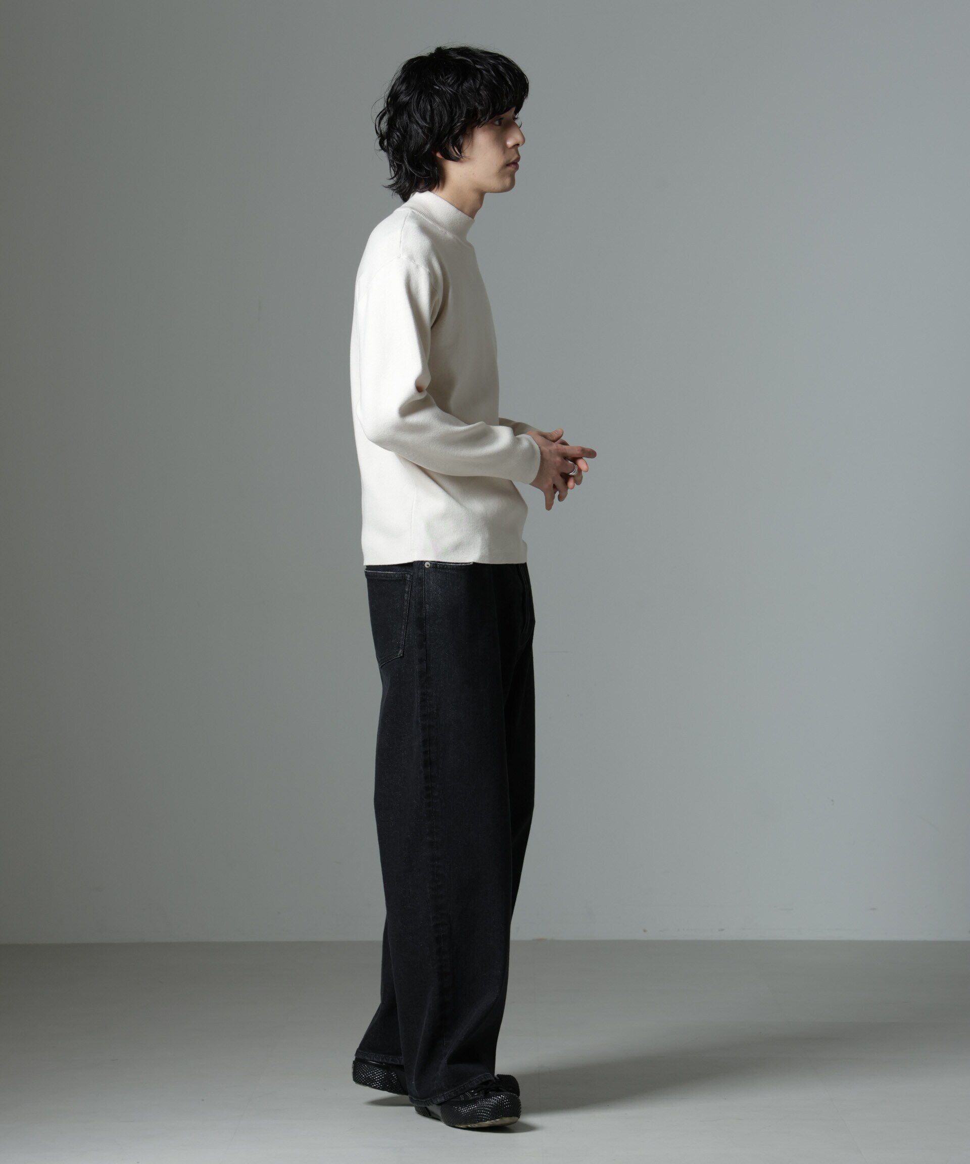 nano･universe「「MC」coveross(R)TECH WARM モックネックリブニット」|ニット・セーター|