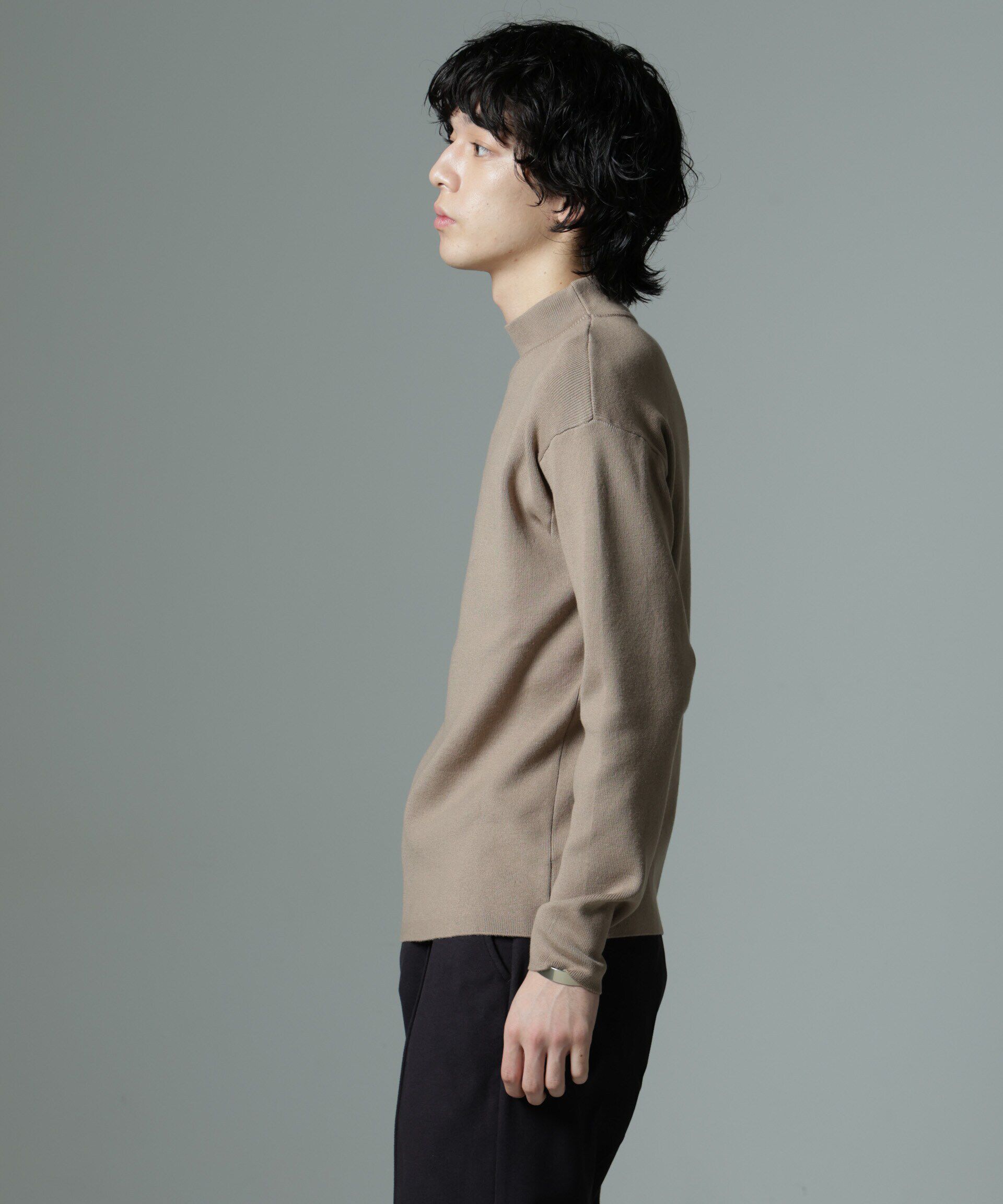 nano･universe「「MC」coveross(R)TECH WARM モックネックリブニット」|ニット・セーター|