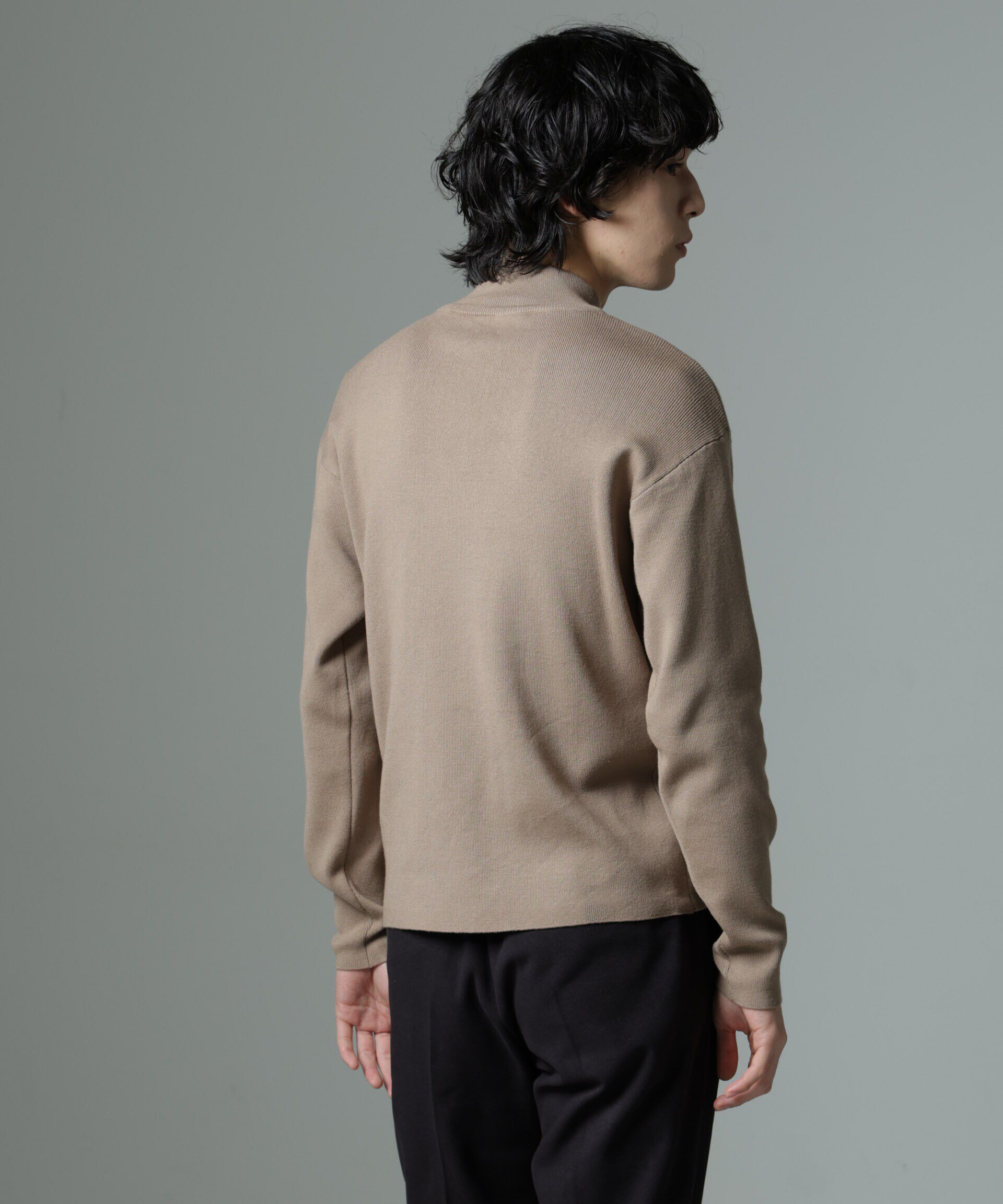 nano･universe「「MC」coveross(R)TECH WARM モックネックリブニット」|ニット・セーター|