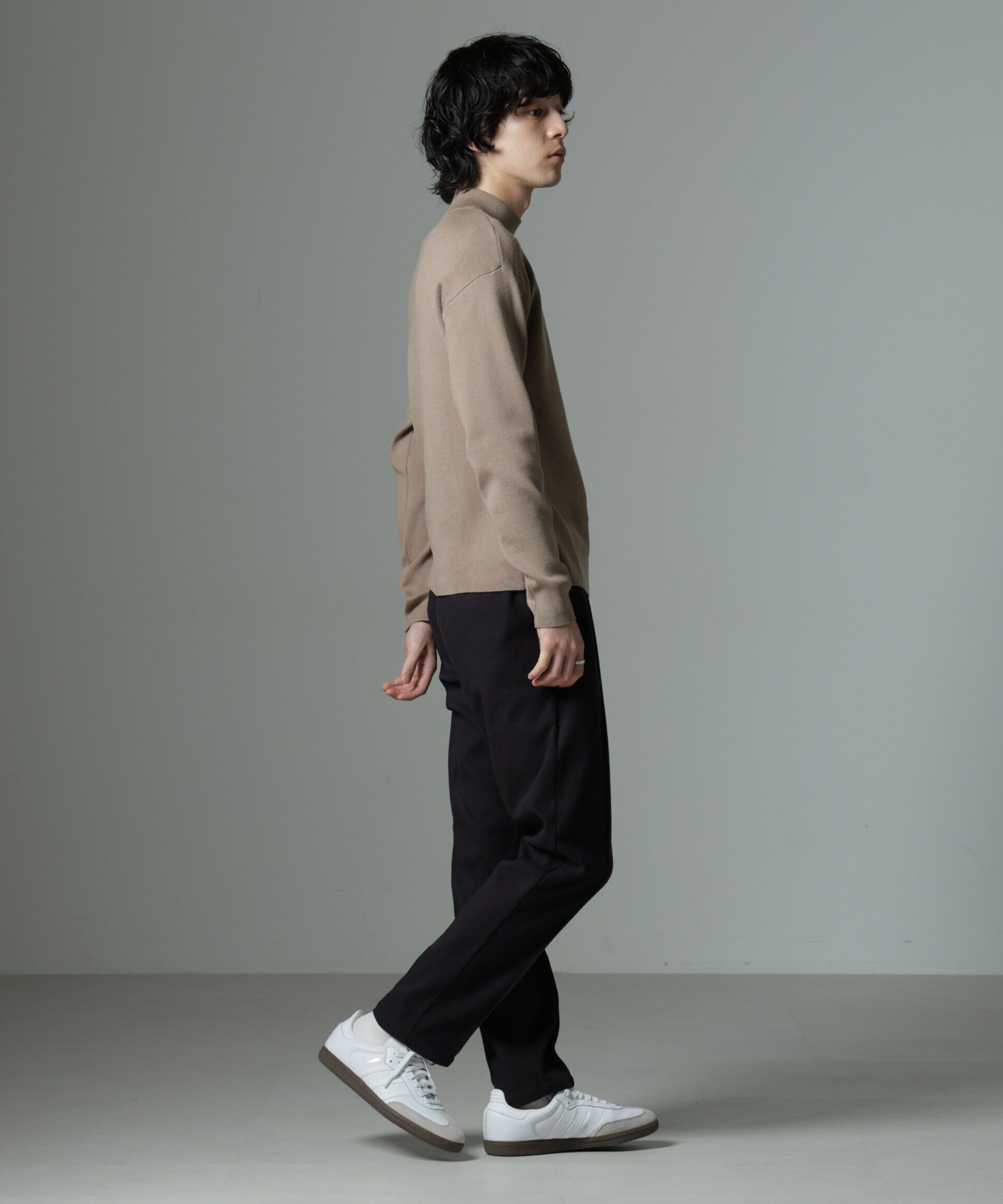 nano･universe「「MC」coveross(R)TECH WARM モックネックリブニット」|ニット・セーター|