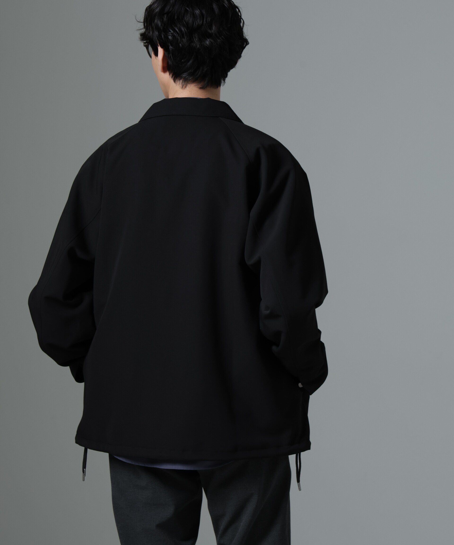 nano･universe「イタリアンドットリラックスコーチジャケット」|ブルゾン・スタジャン|
