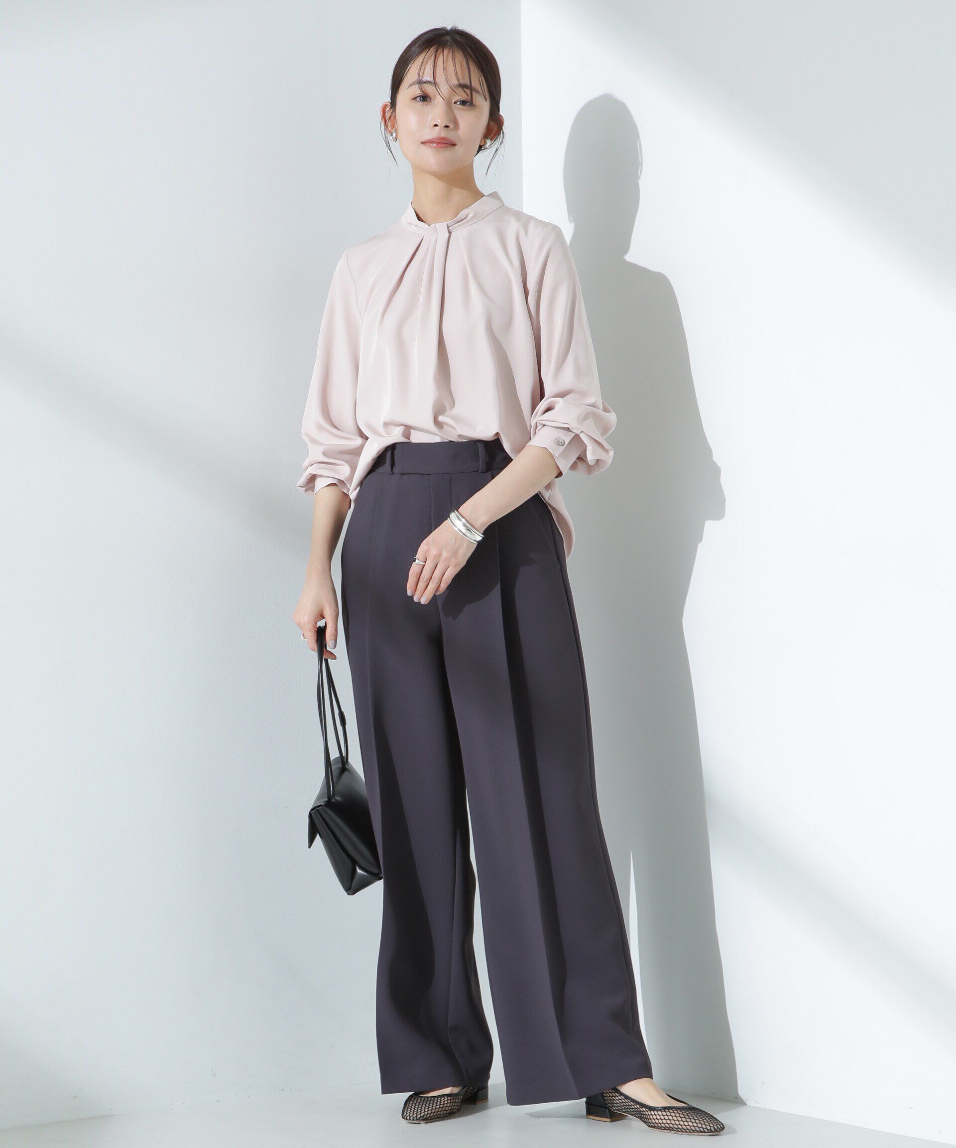 nano･universe「ツイルワイドスラックス」|チノ|