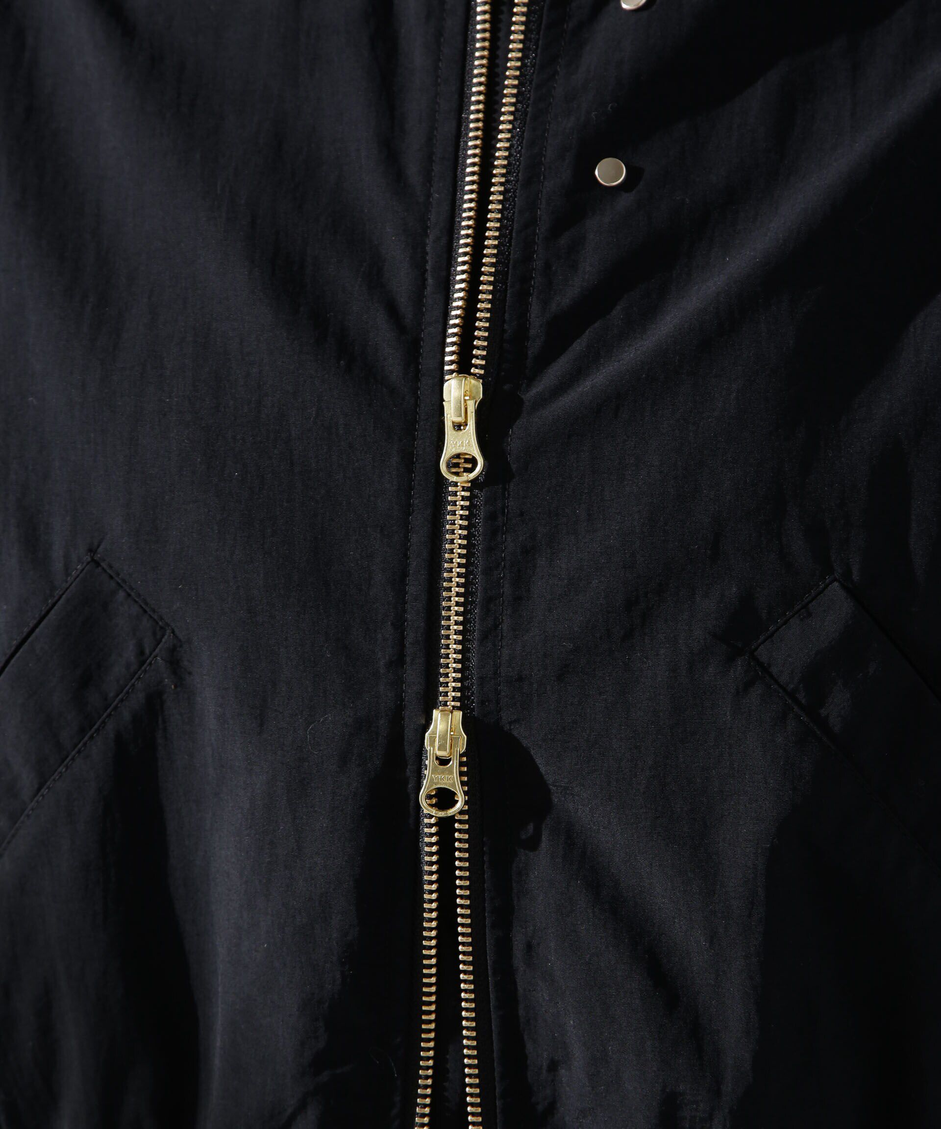 nano･universe「撥水ナイロンリブブルゾン」|ブルゾン・スタジャン|