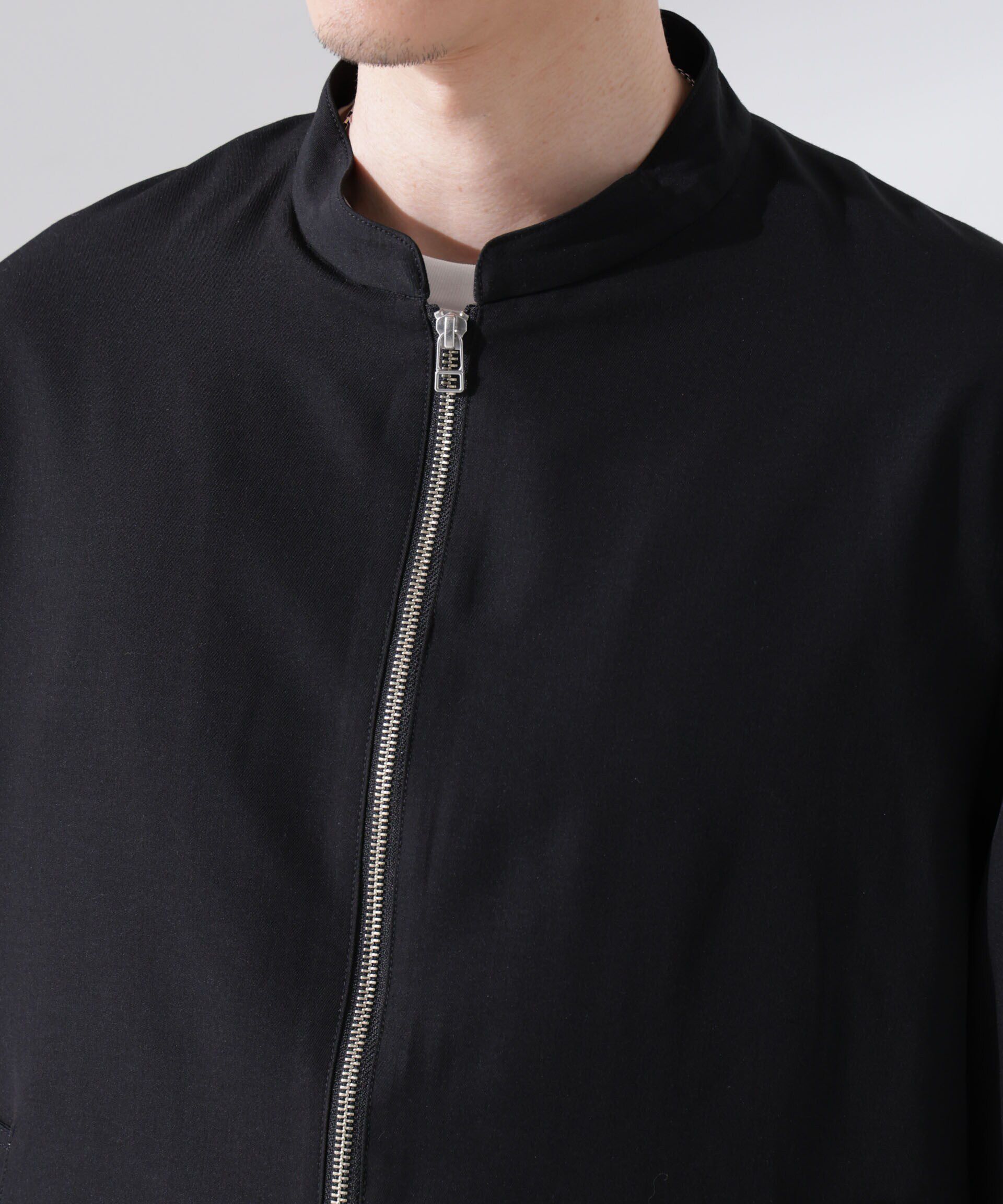 nano･universe「TRシングルライダースブルゾン」|ブルゾン・スタジャン|