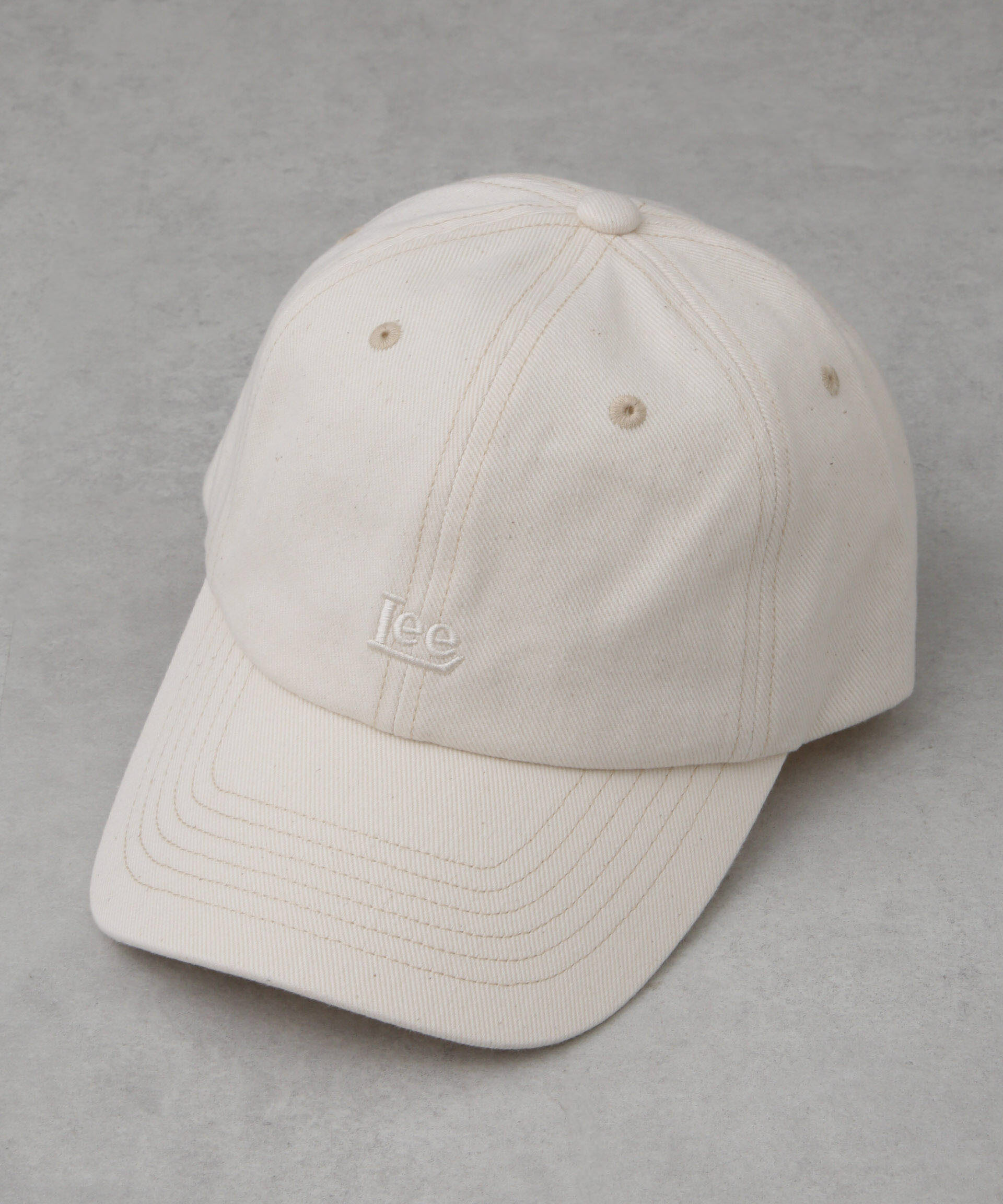 nano･universe「Lee/LE NO-DYE 6P CAP」|キャップ・キャスケット|ホワイト