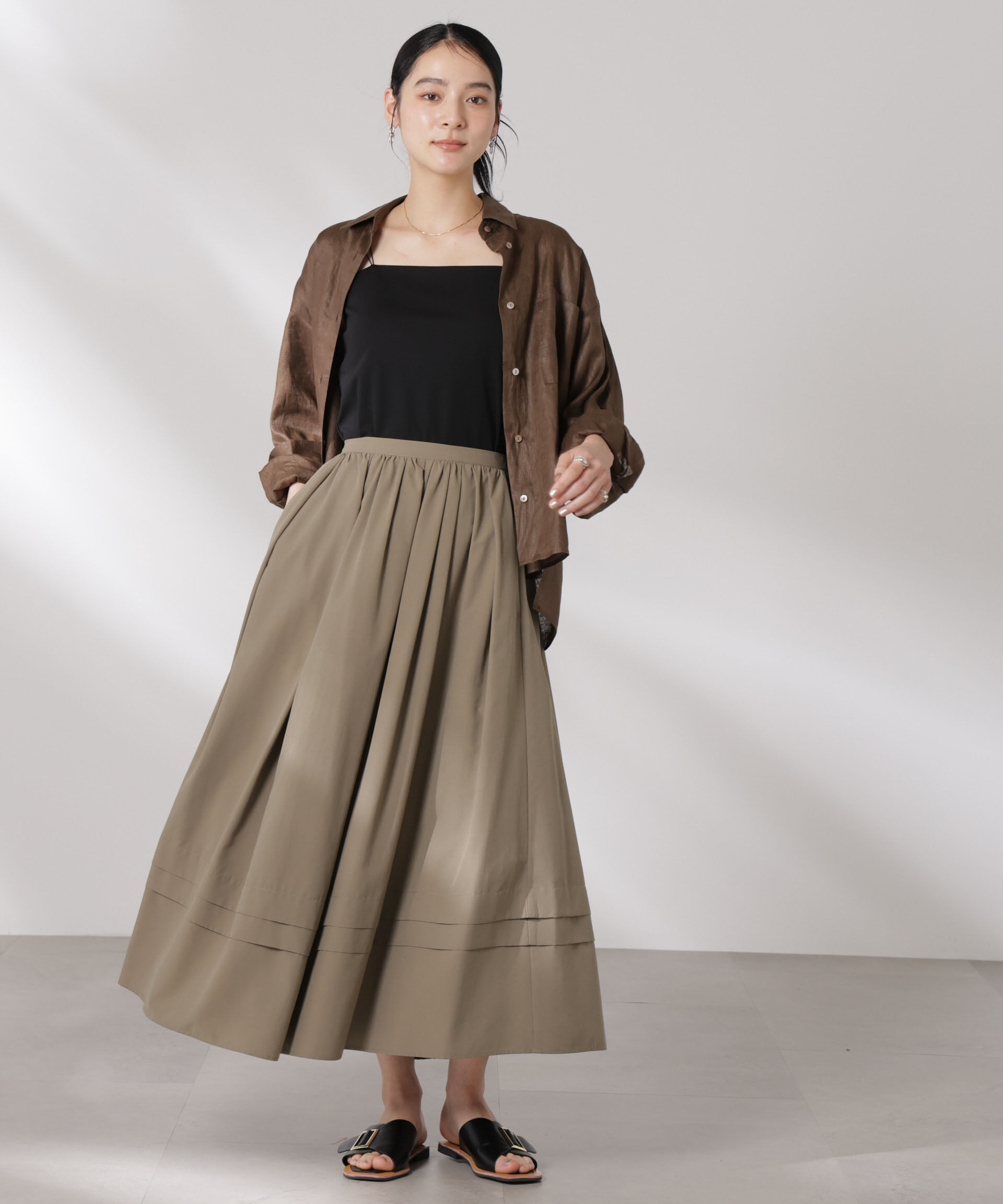 nano･universe「MINOTECH(R)イレギュラータックスカート」|スカート|