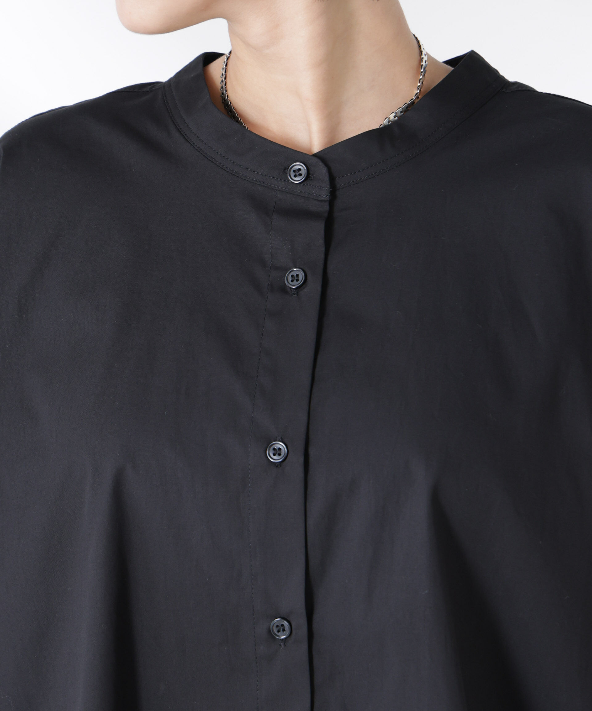 nano･universe「バックギャザーノースリーブブラウス」|シャツ・ブラウス|