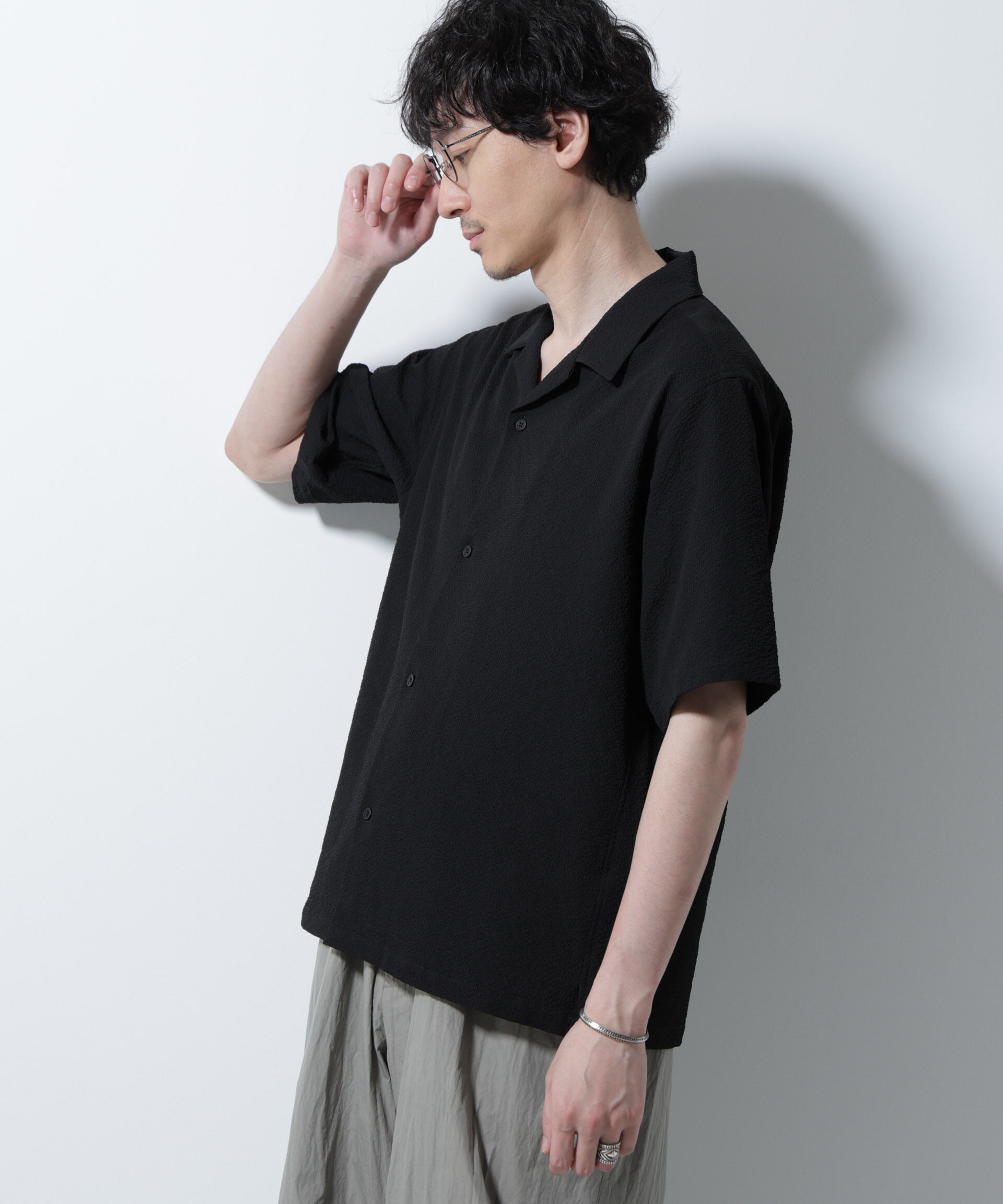 nano･universe「サッカーシャツ 半袖（セットアップ可）」|シャツ・ブラウス|