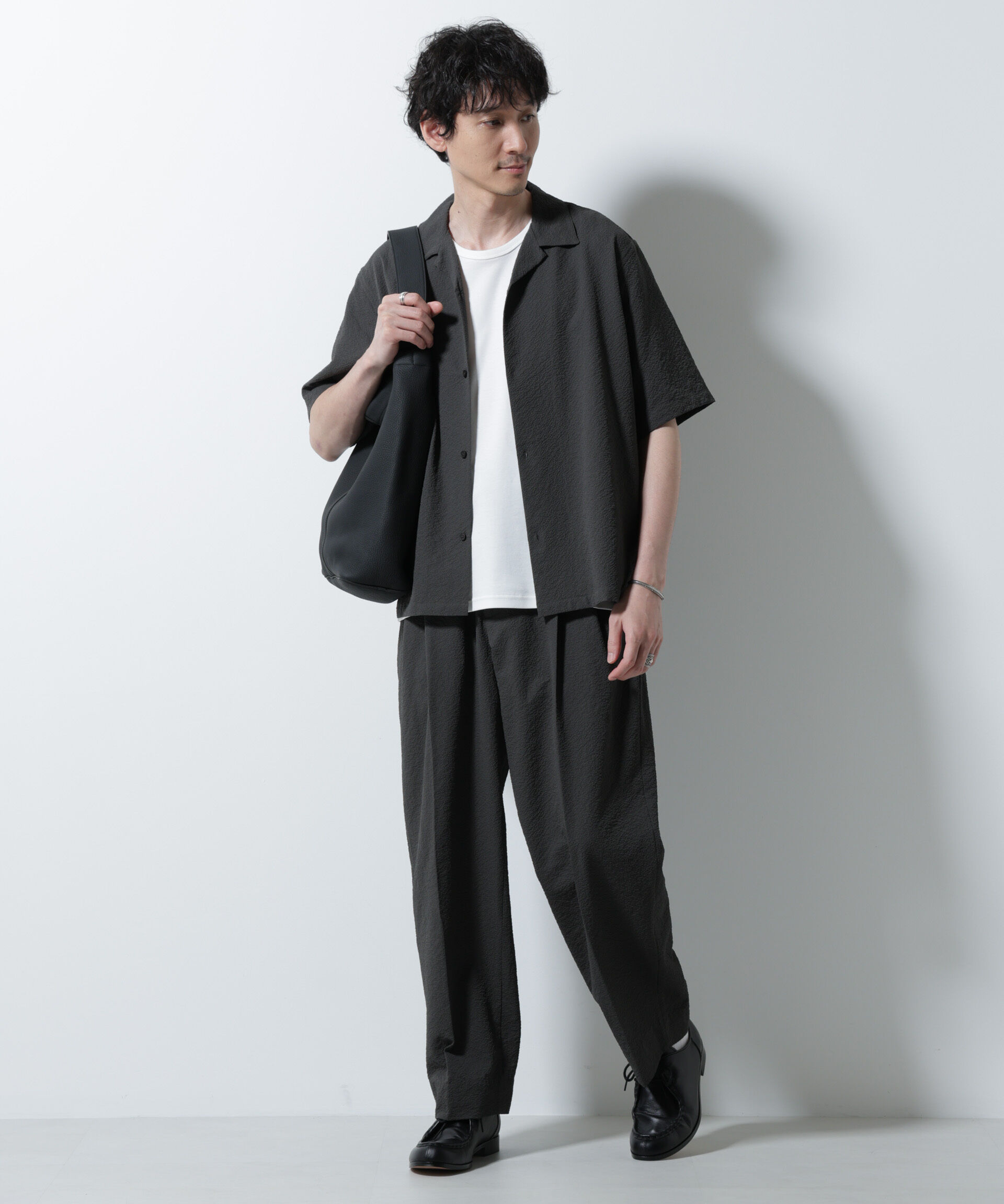 nano･universe「サッカーシャツ 半袖（セットアップ可）」|シャツ・ブラウス|