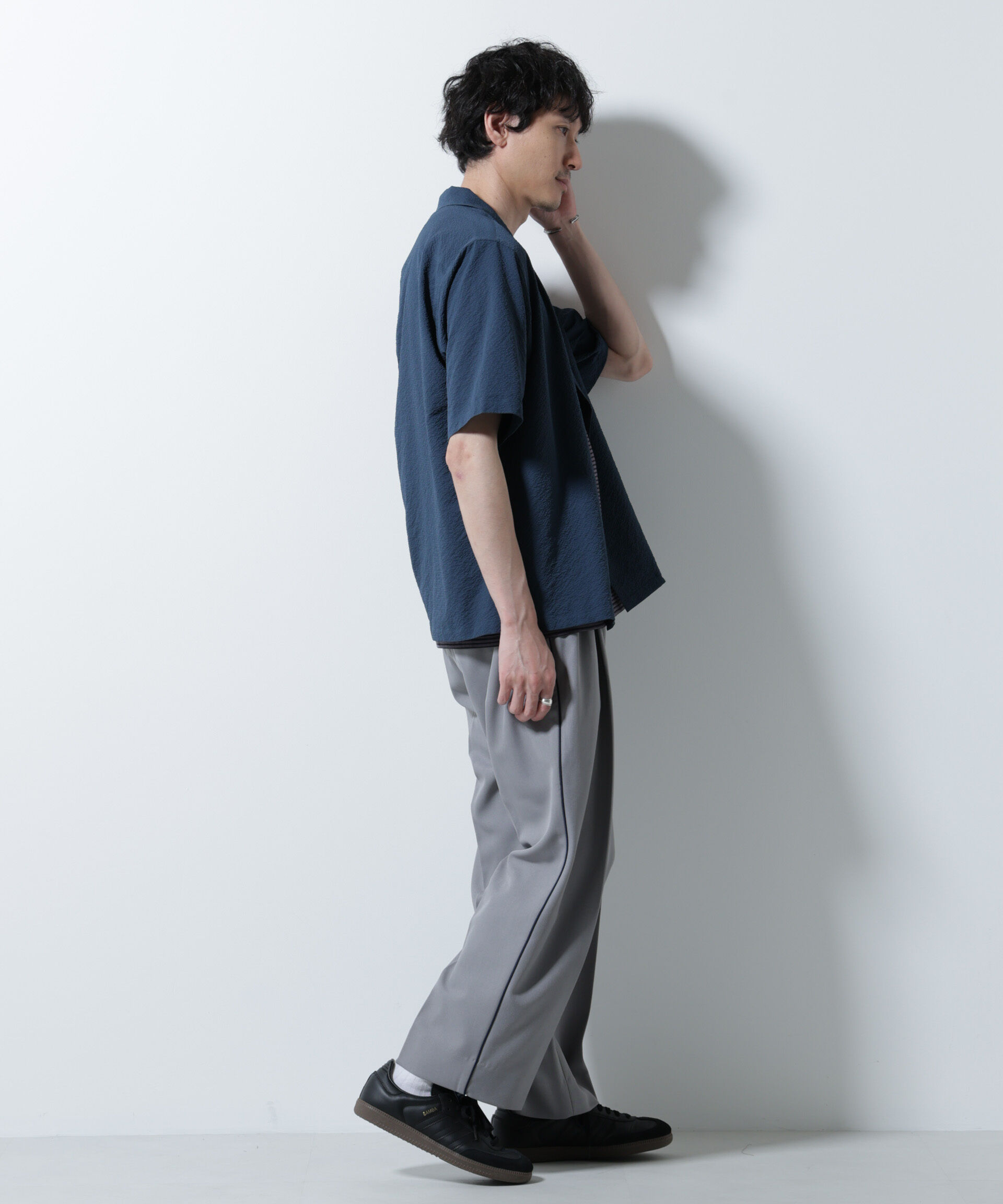 nano･universe「サッカーシャツ 半袖（セットアップ可）」|シャツ・ブラウス|