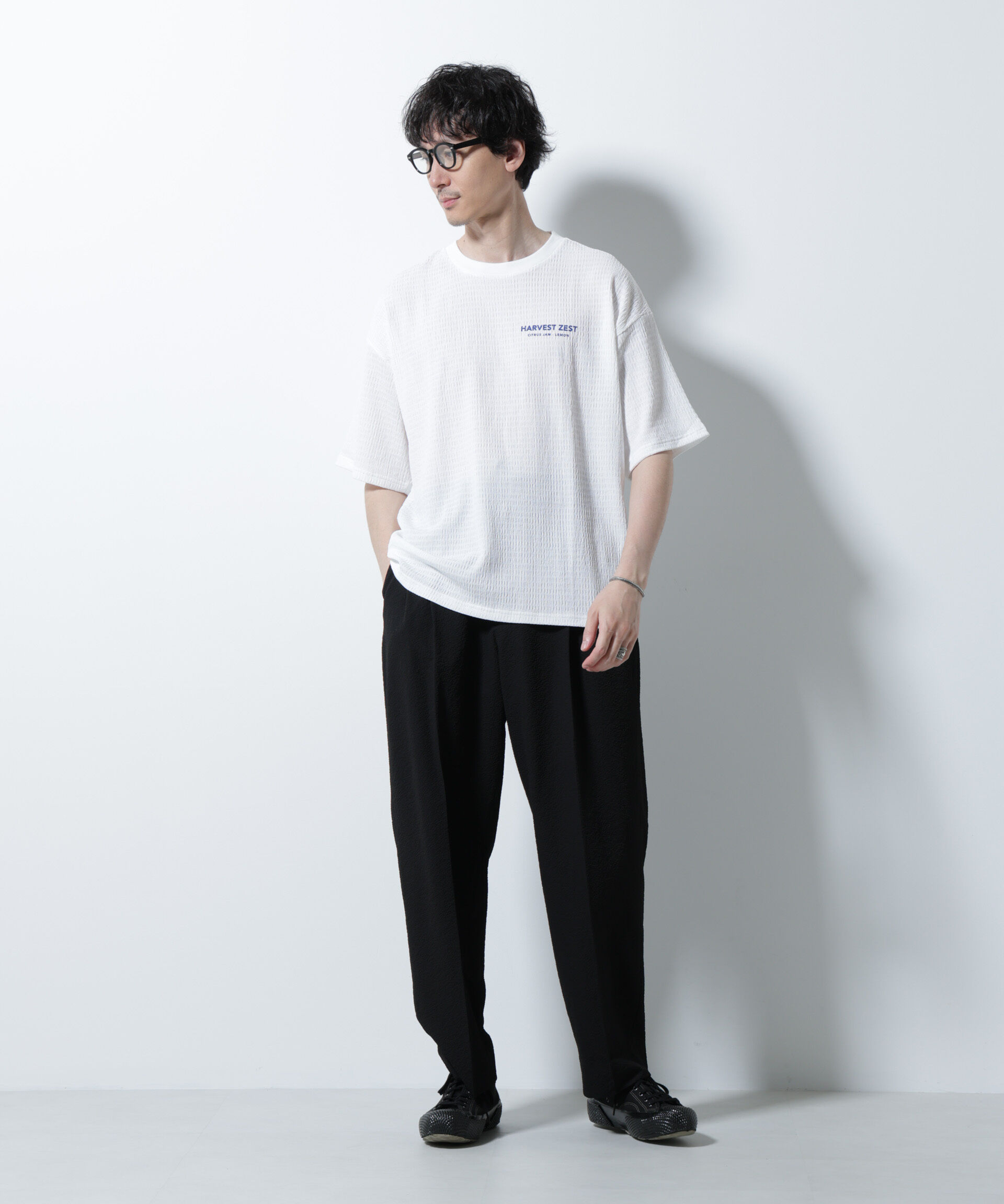 nano･universe「サッカータックイージーパンツ（セットアップ可）」|チノ|