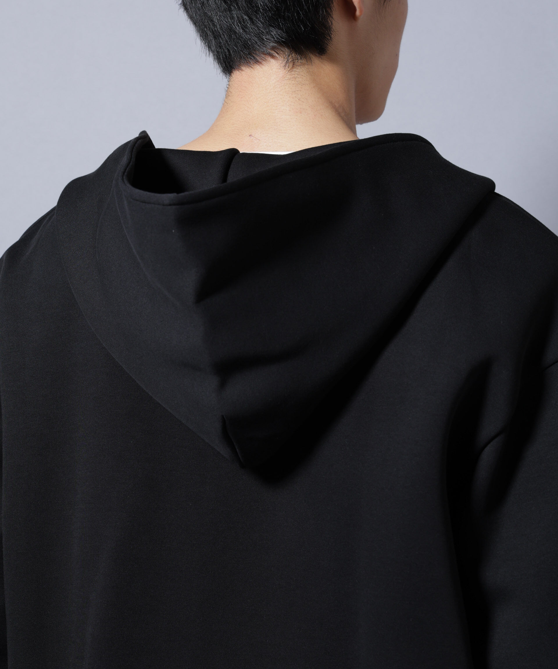 nano･universe「ダンボール 着流しフーディー」|Tシャツ・カットソー|