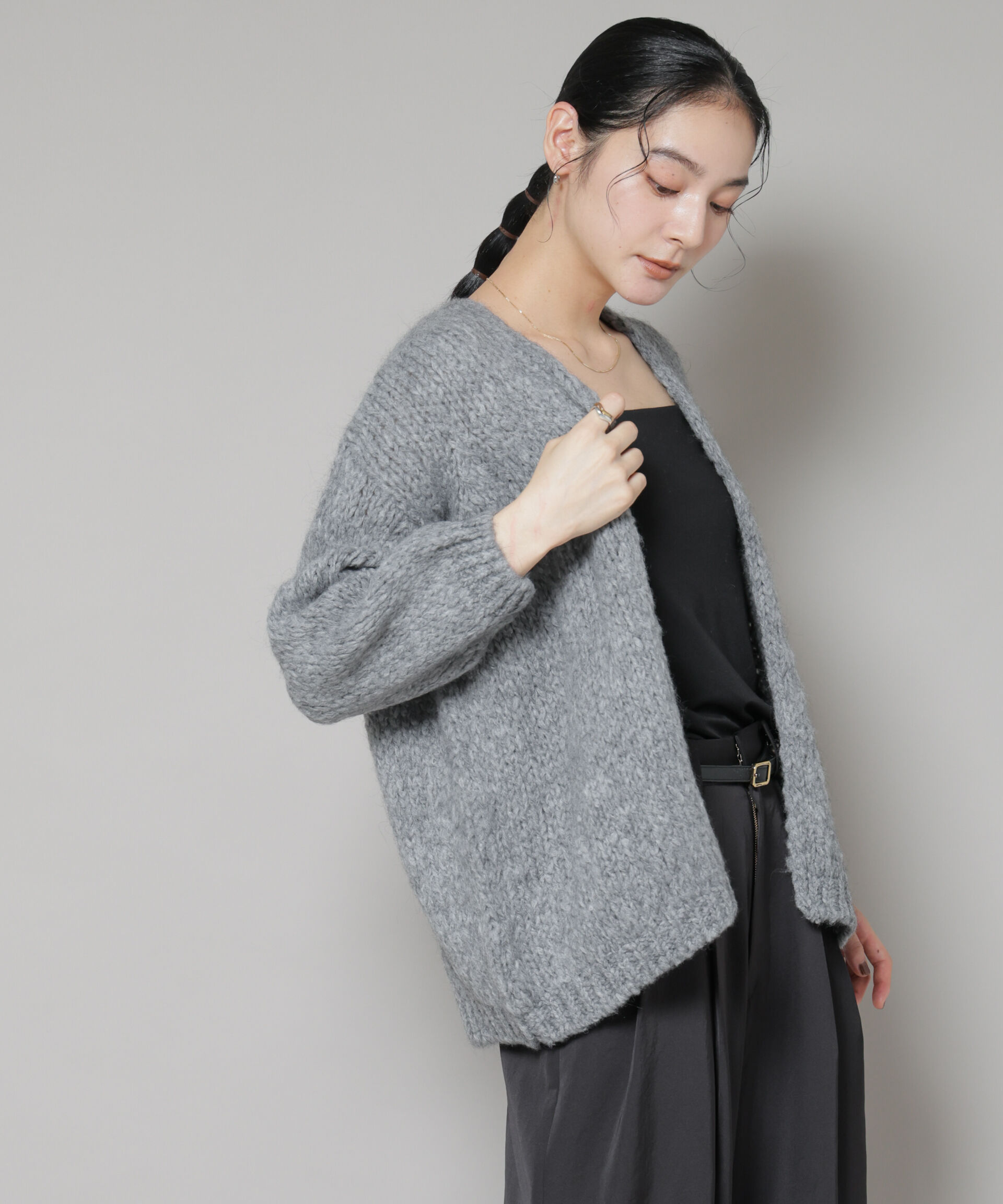 nano･universe「TRICOTS JEAN MARC/ニットカーディガン」|ニット・セーター|