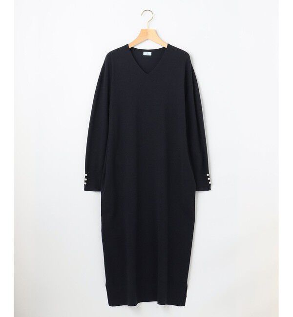 組曲「【洗える】Ｖネックニット ワンピース」|ワンピース|