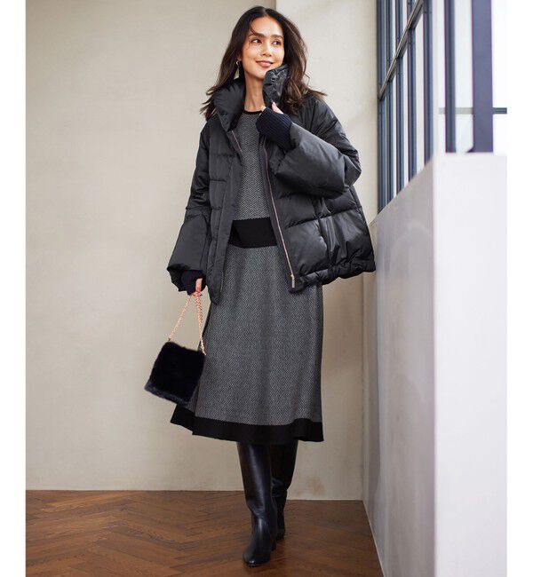 自由区「【撥水加工・洗える】ブライトダウンテントライン ダウンコート」|ダウン|