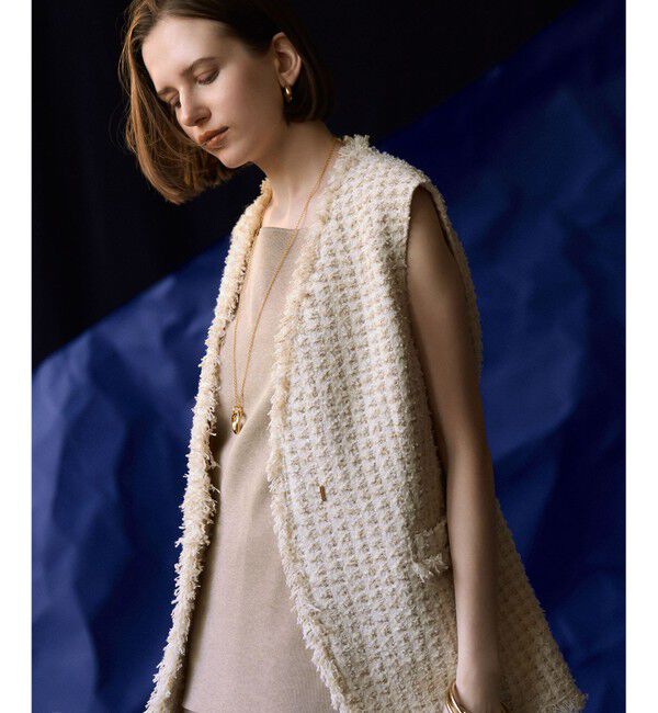 23区「【洗える】シャイニーシアー ニット キャミソール」|キャミソール|