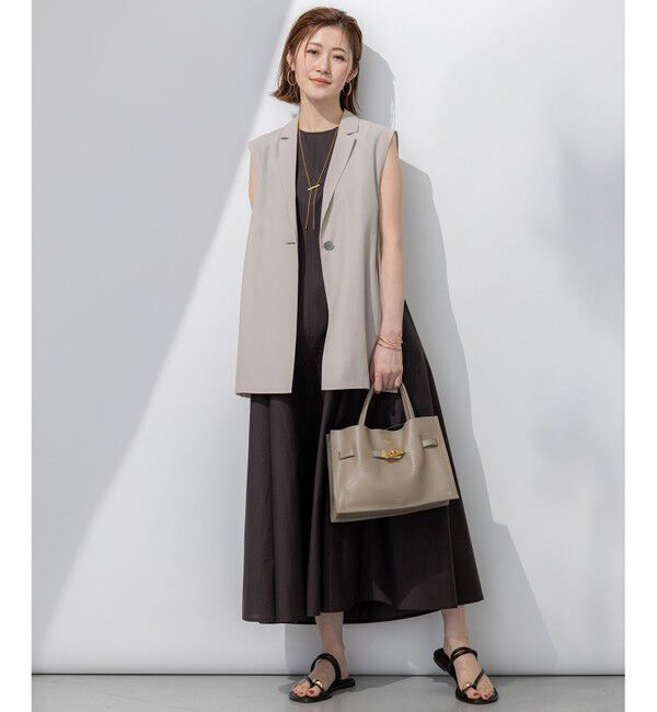 23区「【洗える】ライトシアーマットクロス ジレ」|その他|