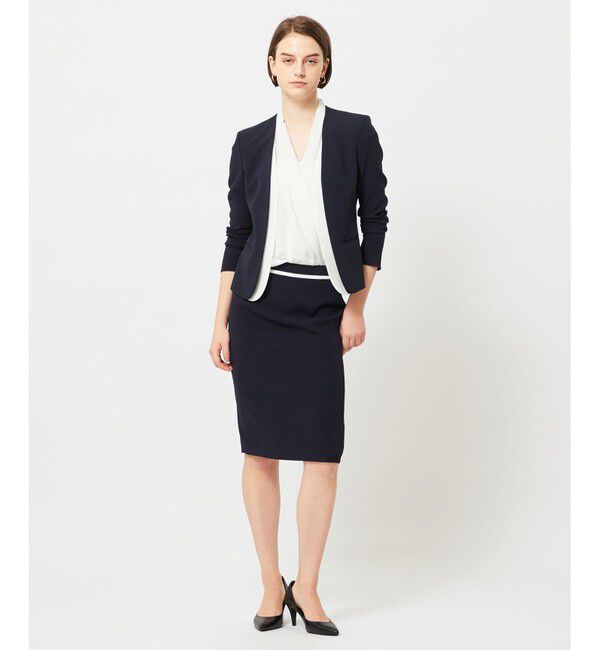 BEIGE,「CINDY / ダブルカラージャケット」|ノーカラージャケット|