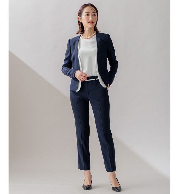 BEIGE,「CINDY / ダブルカラージャケット」|ノーカラージャケット|