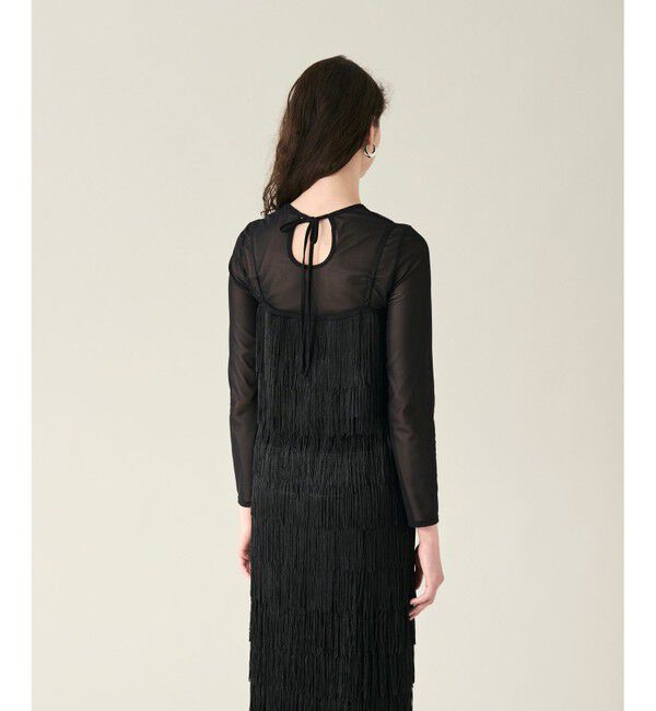 GRACE CONTINENTAL「フリンジトップ」|キャミソール|