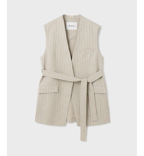 Diagram「ストライプノーカラージレ」|ベスト・ジレ|