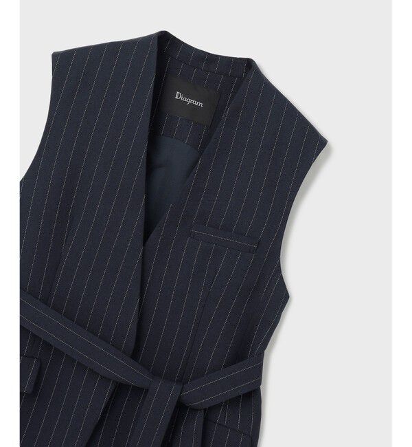 Diagram「ストライプノーカラージレ」|ベスト・ジレ|