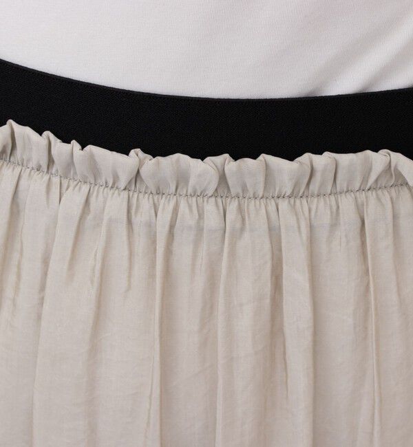 NOLLEY'S「ウォッシャブル割繊ティアードスカート」|スカート|