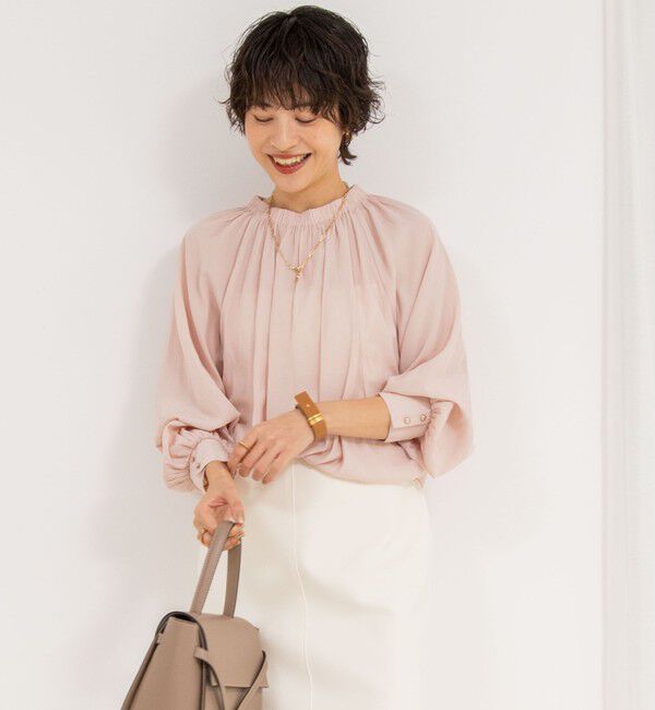 NOLLEY'S sophi「割繊ギャザーブラウス」|シャツ・ブラウス|