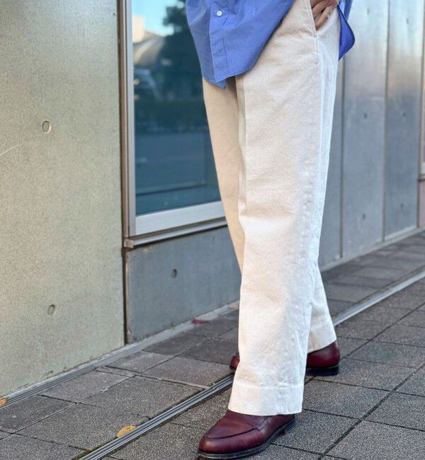 WORK ABOUT「NSOK デニム2タックワイドパンツ 25SS」|デニム|