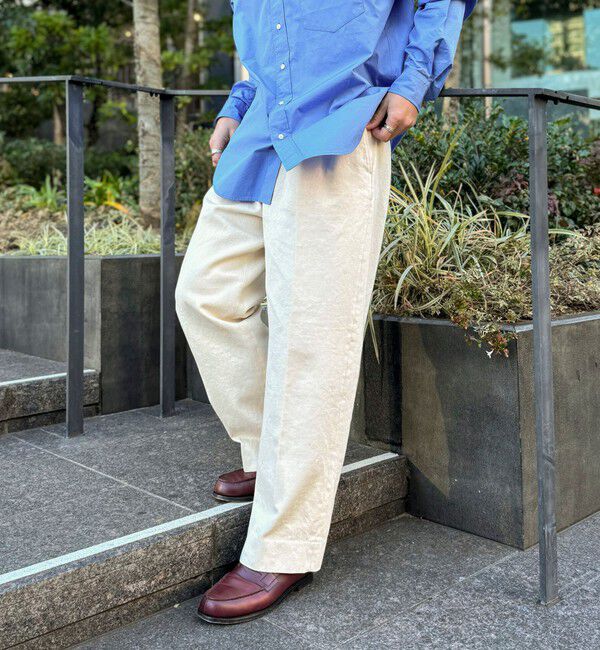 WORK ABOUT「NSOK デニム2タックワイドパンツ 25SS」|デニム|