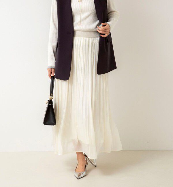 NOLLEY'S「シャインサテン楊柳スカート」|スカート|