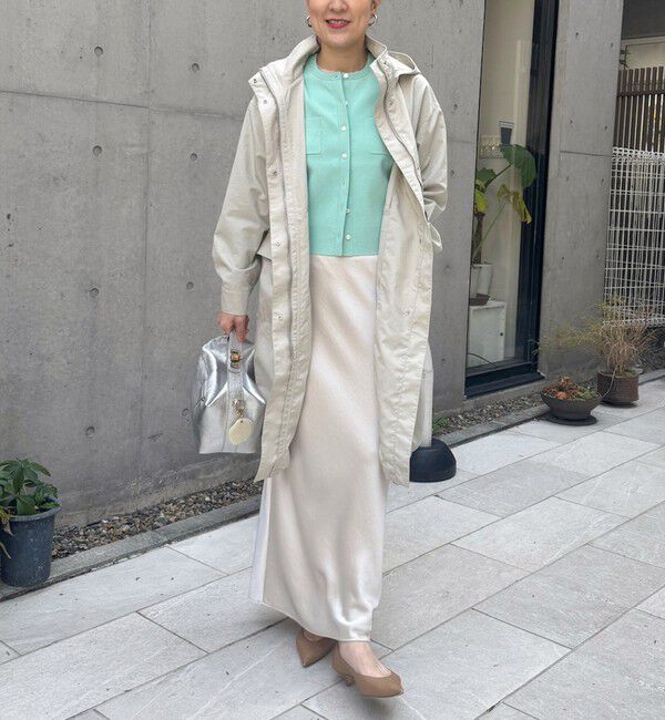 NOLLEY'S「◇【WEB限定】デザインサテンバイアスタイトスカート」|スカート|