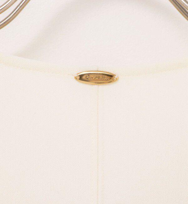 Rie Miller「《セットアップ対応》《手洗い可能》ダンボールジョーゼット袖リブマキシ丈ワンピース」|ワンピース|