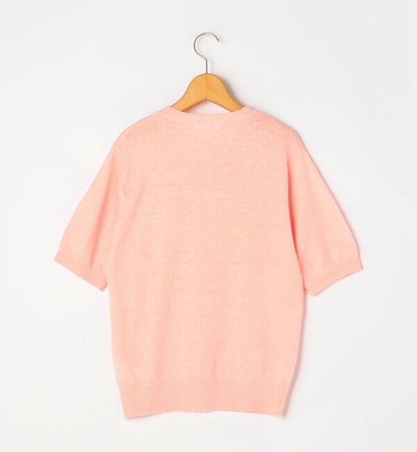 NOLLEY'S「《アンサンブル対応》《手洗い可能》フレンチリネン5分袖プルオーバーニット」|ニット・セーター|