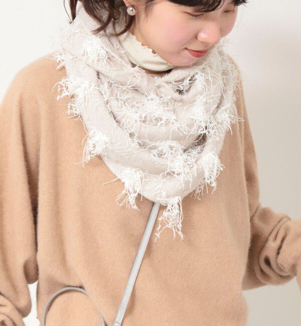 NOLLEY'S「トライアングルシャワストール」|ストール|エクリュ