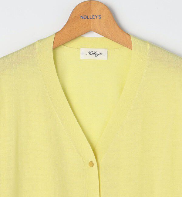 NOLLEY'S「《手洗い可能》《アンサンブル対応》18G天竺ゆったりVネックカーディガン」|カーディガン|