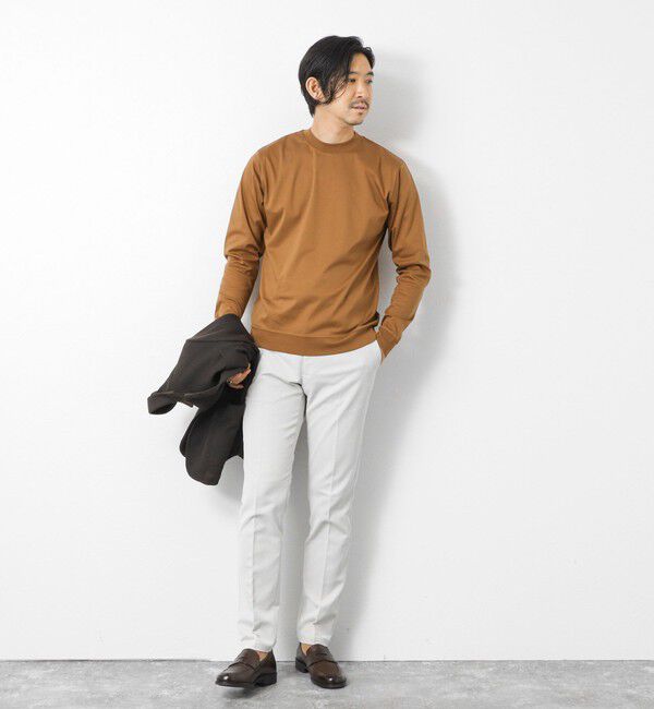 NOLLEY'S goodman「《ビジカジ対応》シルケットスムースドレスL/S Tシャツ 25AW」|Tシャツ・カットソー|